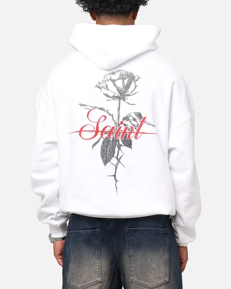 Saint Morta St Valentines Boxy Hoodie White 1