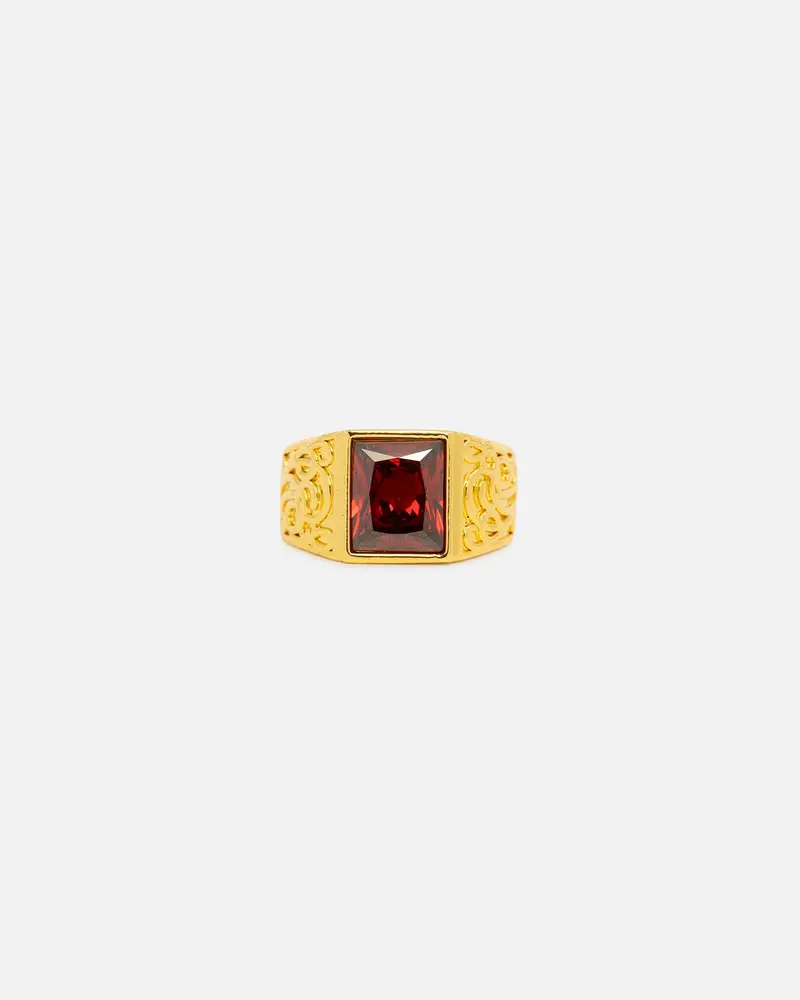 Saint Morta Stone Champioinship Ring Gold/Garnet 1