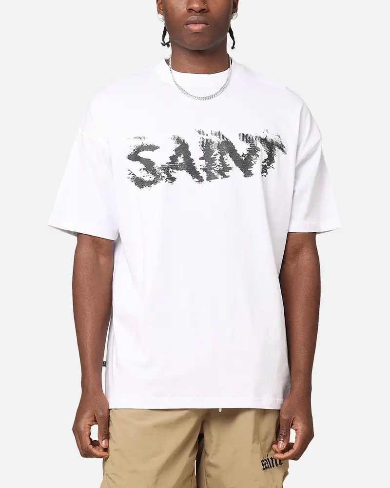 Saint Morta System Overload Boxy T-Shirt White/Black 1