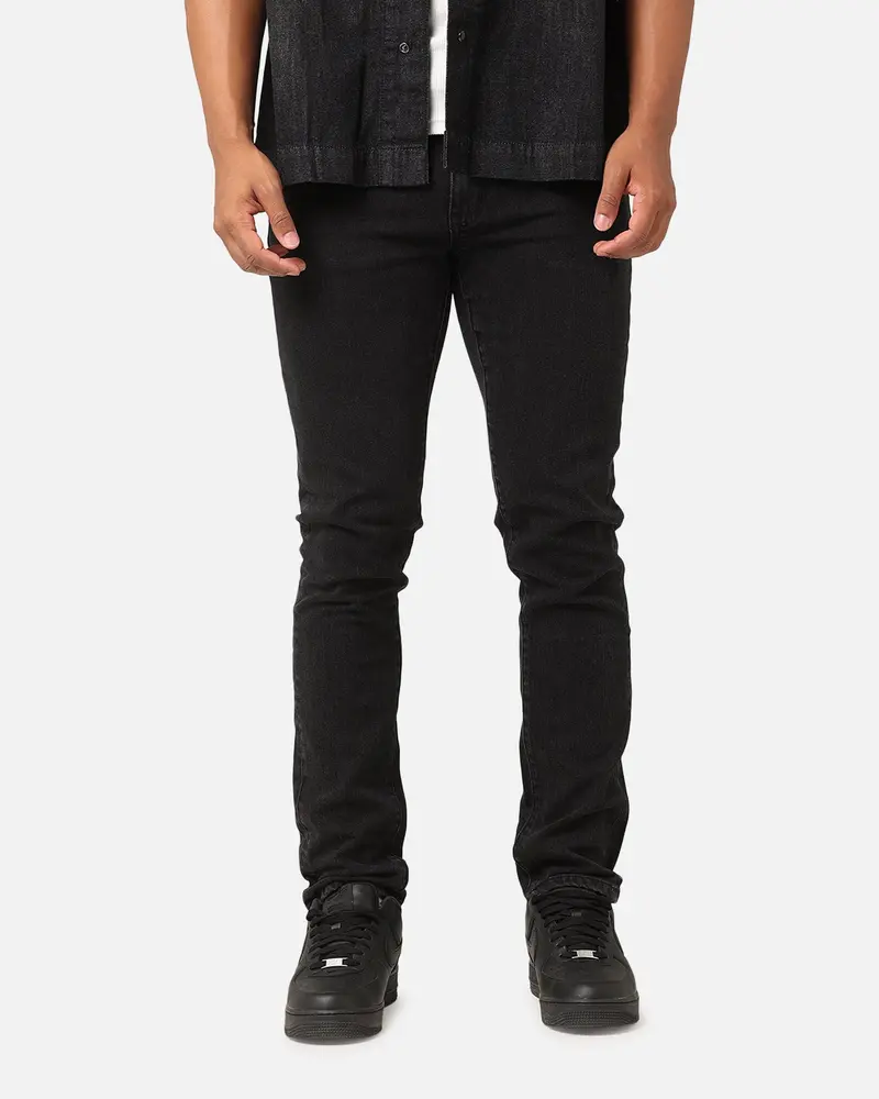 Saint Morta Tapered Denim Jeans Washed Black 1