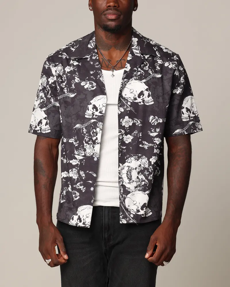 Saint Morta Undying Love Short Sleeve Shirt Black/White 1