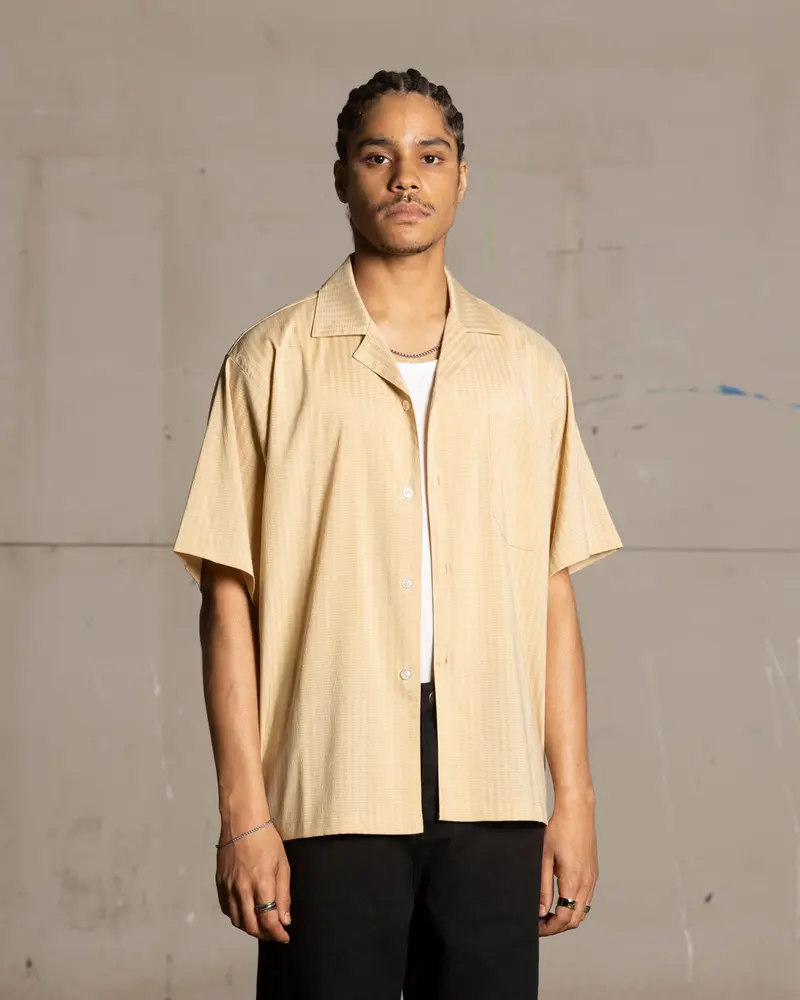 Saint Morta Villa Short Sleeve Shirt Tan 1