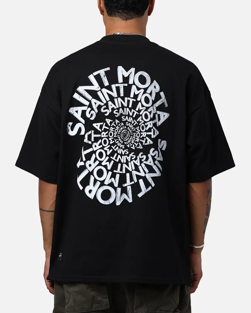 Saint Morta Vortex Mock T-Shirt Black 1