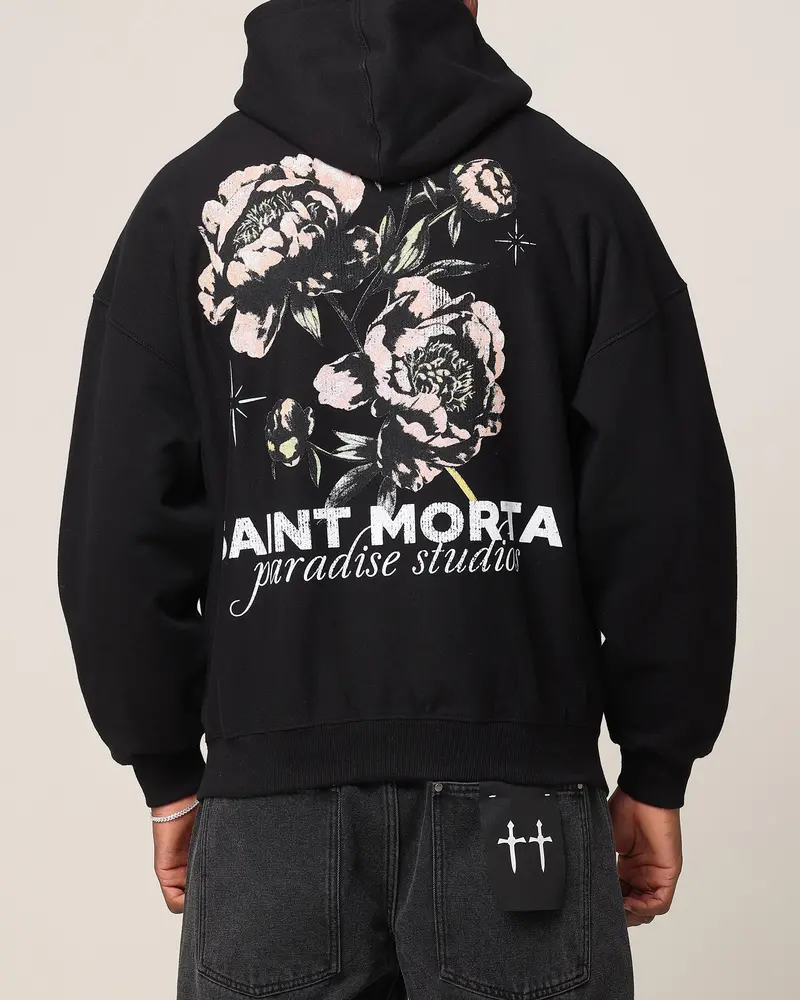 Saint Morta Wildflower Hoodie Black 1
