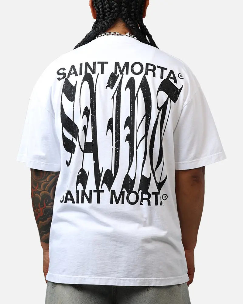Saint Morta Ye Old Drop Shoulder T-Shirt White 1