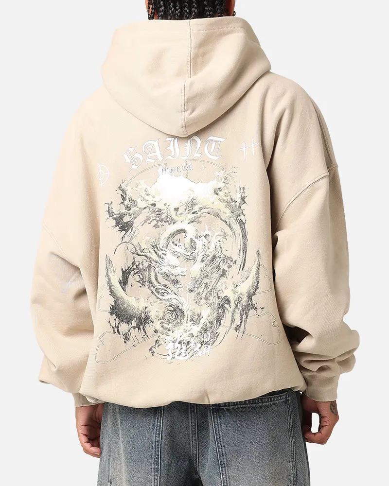Saint Morta Year Of The Dragon Hoodie Stone 1