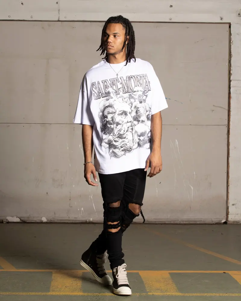 Saint Morta Zeus Boxy T-Shirt White 3