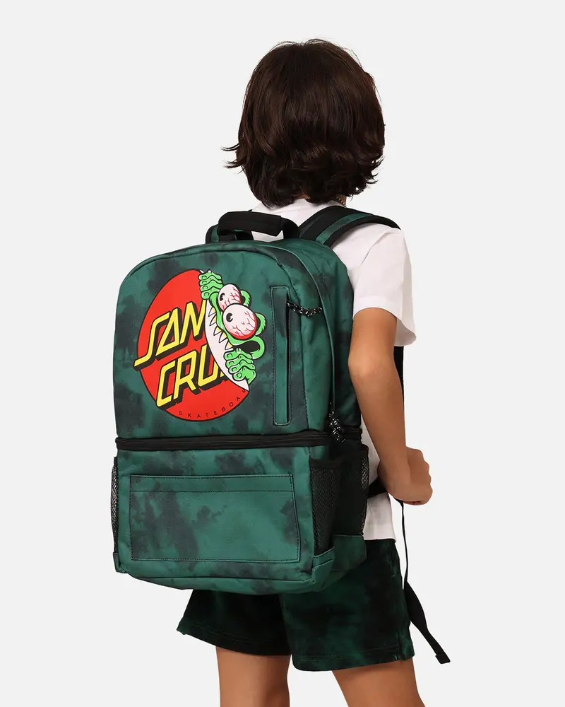 Santa Cruz Kids' Beware Dot Backpack Green Tie Dye 1