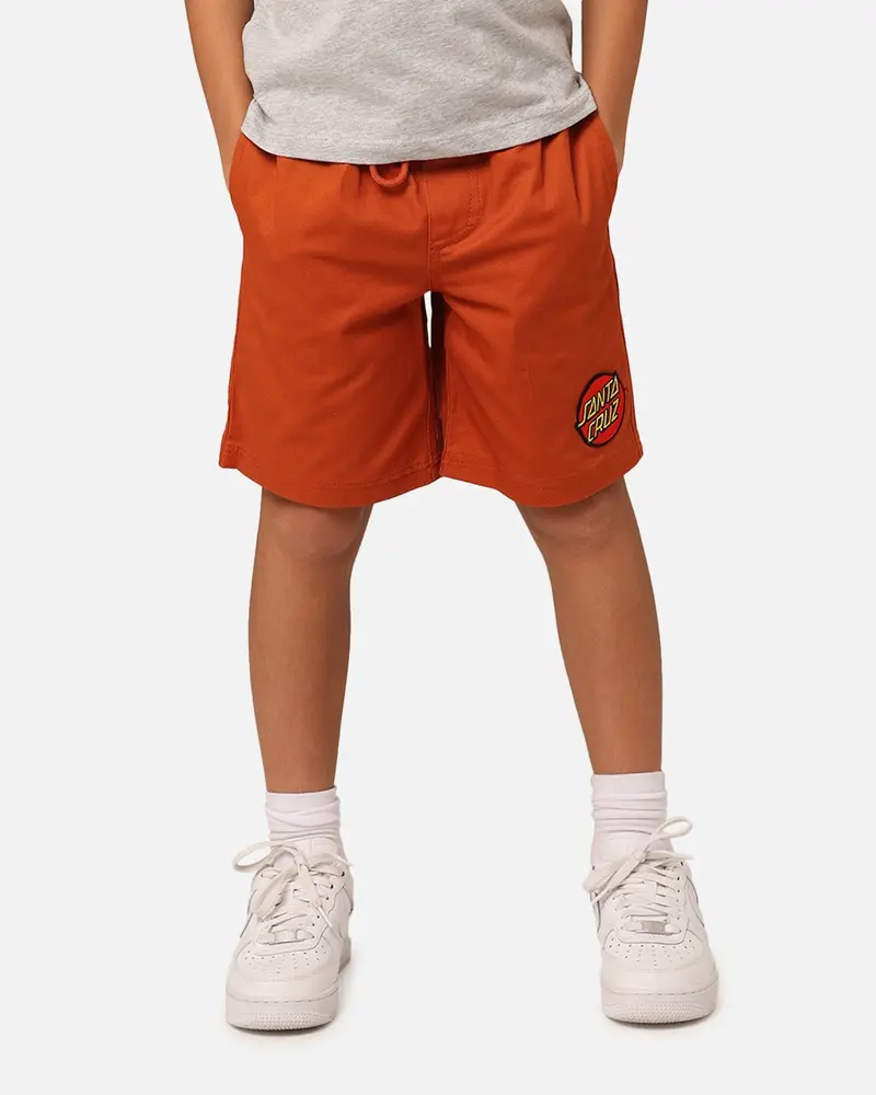 Santa Cruz Kids' Classic Dot Switch Shorts Brown 1