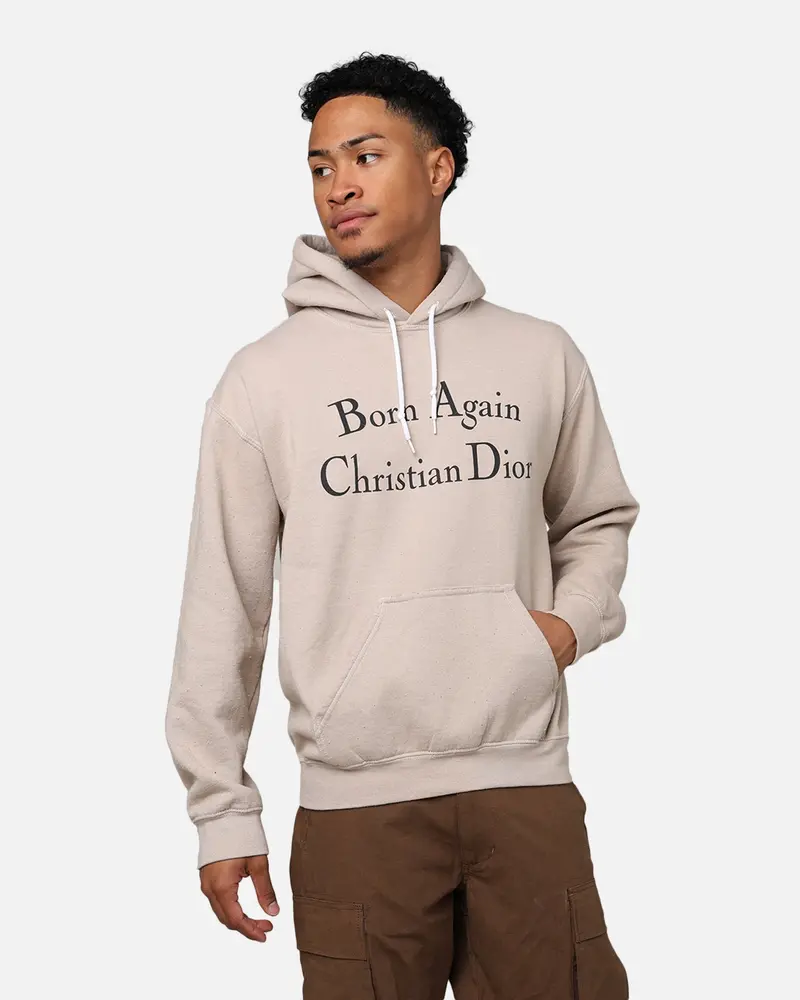 Secret Club Born Again Christian Dior Hoodie Sand 1
