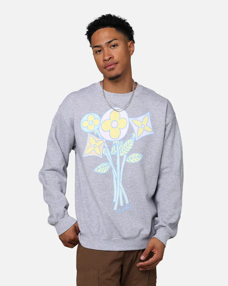 Secret Club Flower Crewneck Ash 1