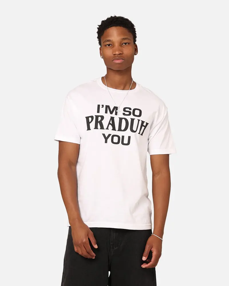 Secret Club I'm So Praduh You T-Shirt White 1