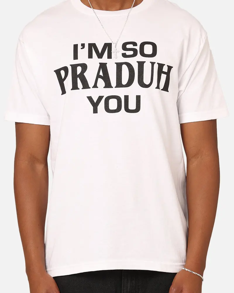 Secret Club I'm So Praduh You T-Shirt White 3