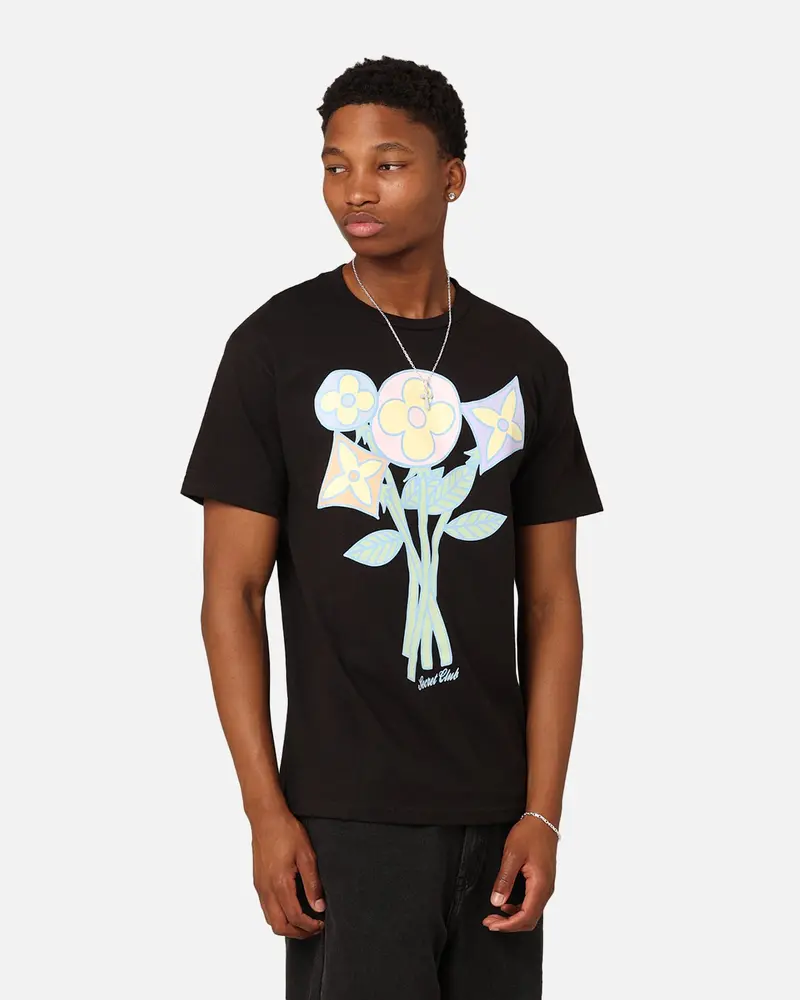 Secret Club Sc Flower T-Shirt Black 1