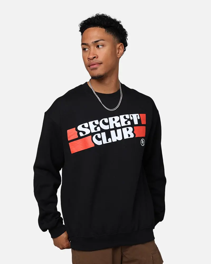 Secret Club Tag Crewneck Black 1