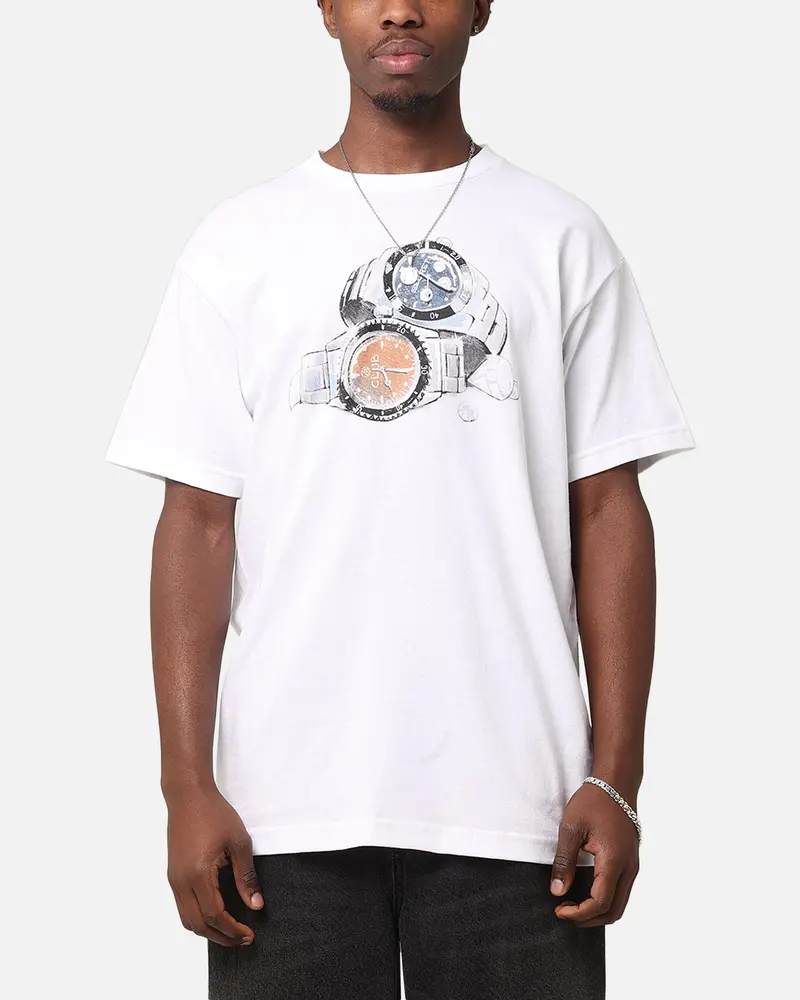 Secret Club Timepiece T-Shirt White 1