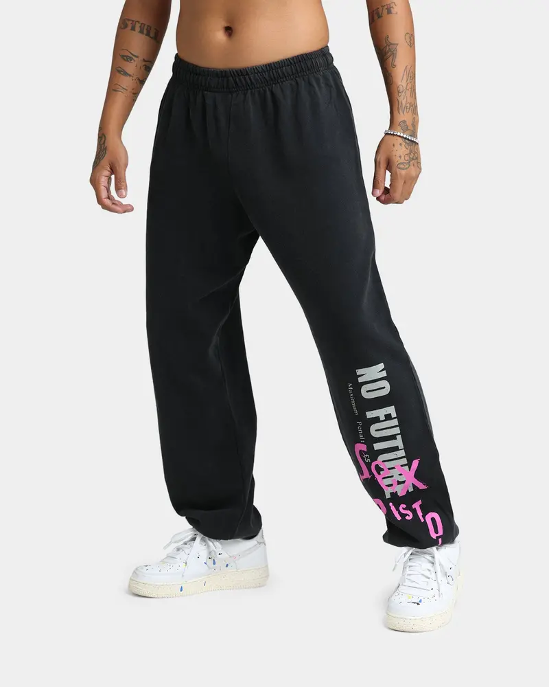 Sex Pistols No Future Track Pants Washed Black 1