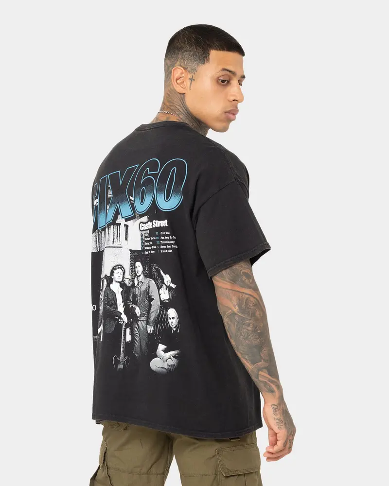 Six60 Merch Six60 Merch Vintage T-Shirt Black Wash 1