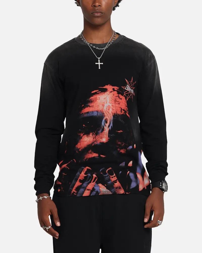 Slipknot Slipknot Long Sleeve T-Shirt Washed Black 1