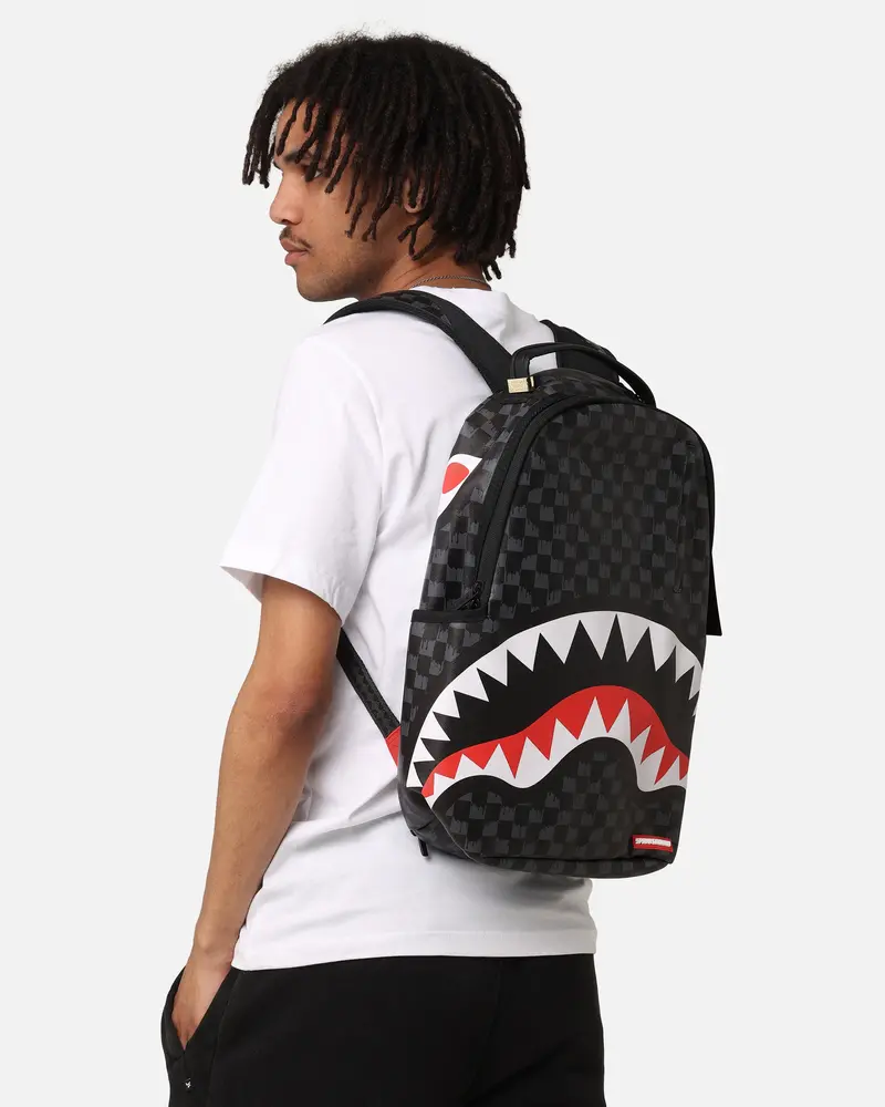 Sprayground Drip Check Shark Backpack Multi 1