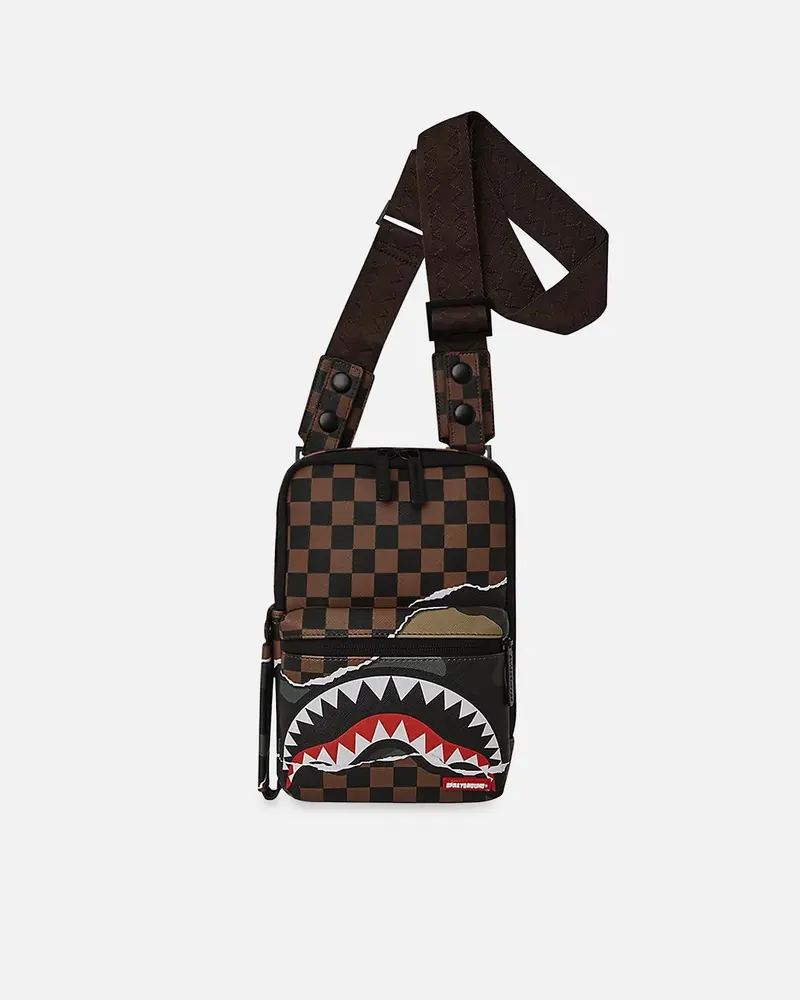 Sprayground Tear It Up Camo Sling Bag Multi 1