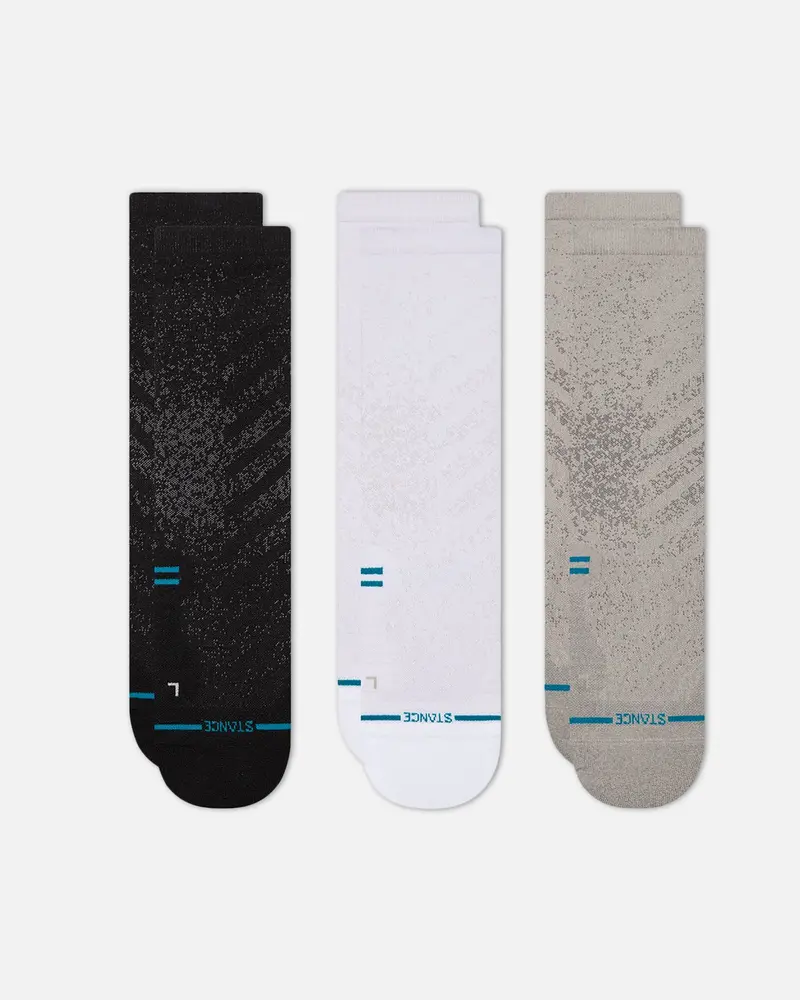 Stance Run Light Crew Socks 3 Pack Multi 1