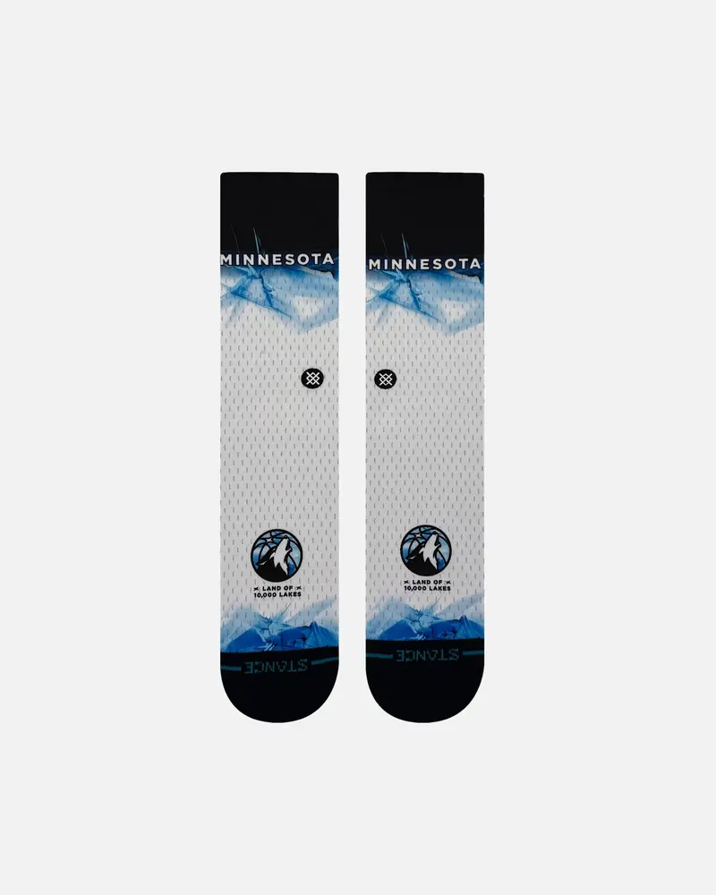 Stance X Nba Minnesota Timberwolves 2025 City Edition Crew Socks Official Team Colour 1