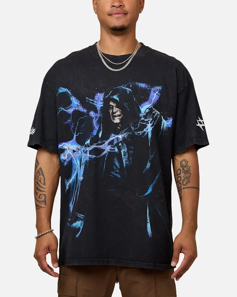 Star Wars Darth Sidious T-Shirt Black Wash 1