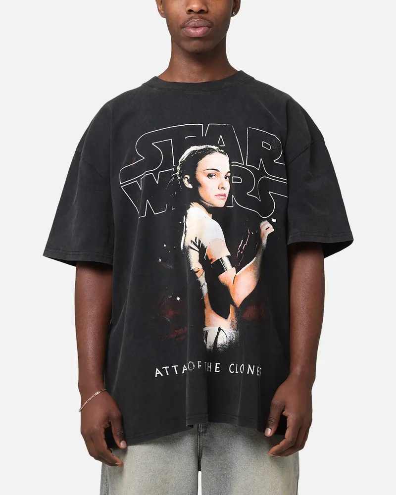 Star Wars Episode Ii Vintage T-Shirt Black Acidwash 1