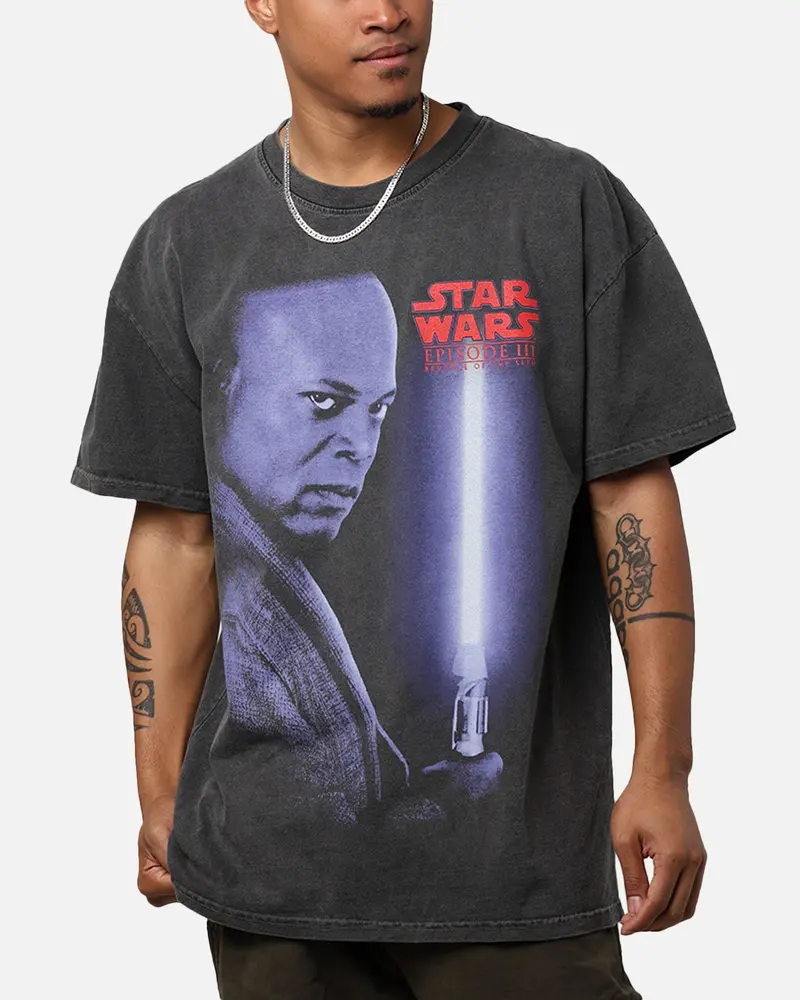 Star Wars Episode Iii '05 Heavyweight Vintage T-Shirt Black Wash 1