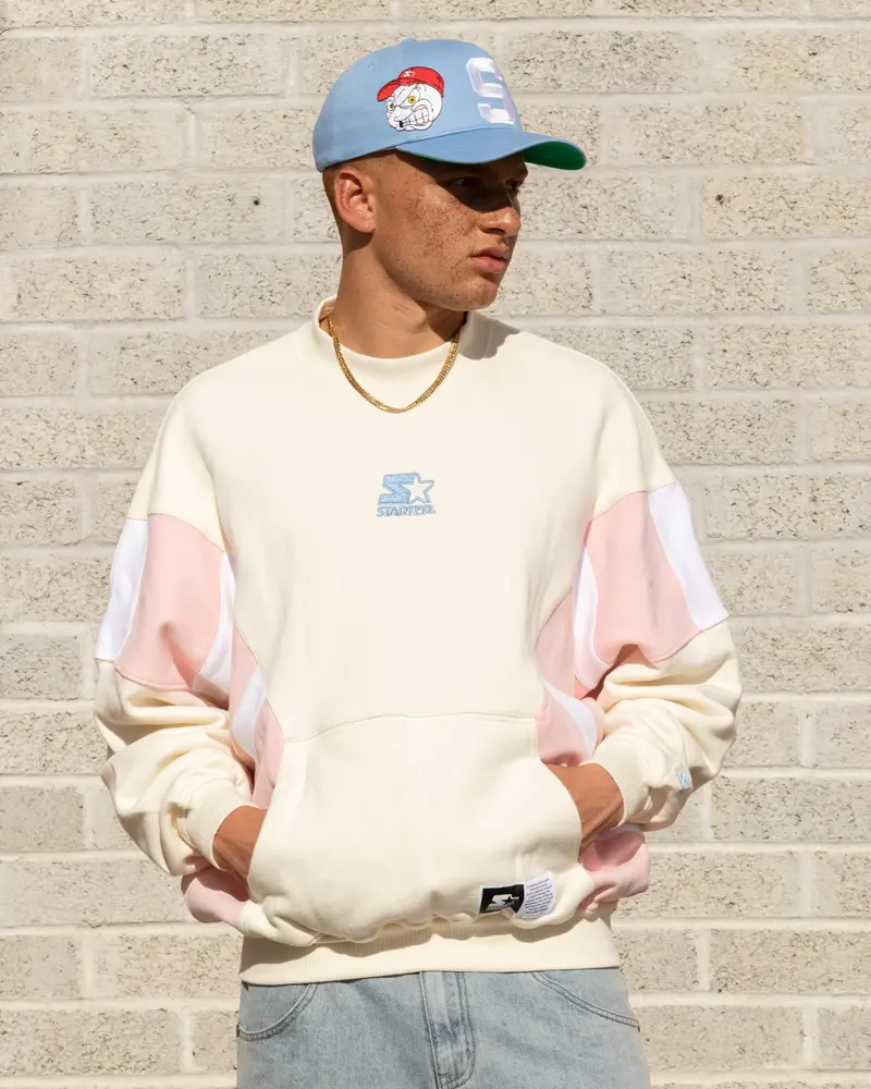 Starter Half Time Crewneck Off White 1