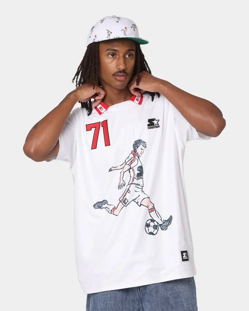 Starter Striker Football Jersey White 1
