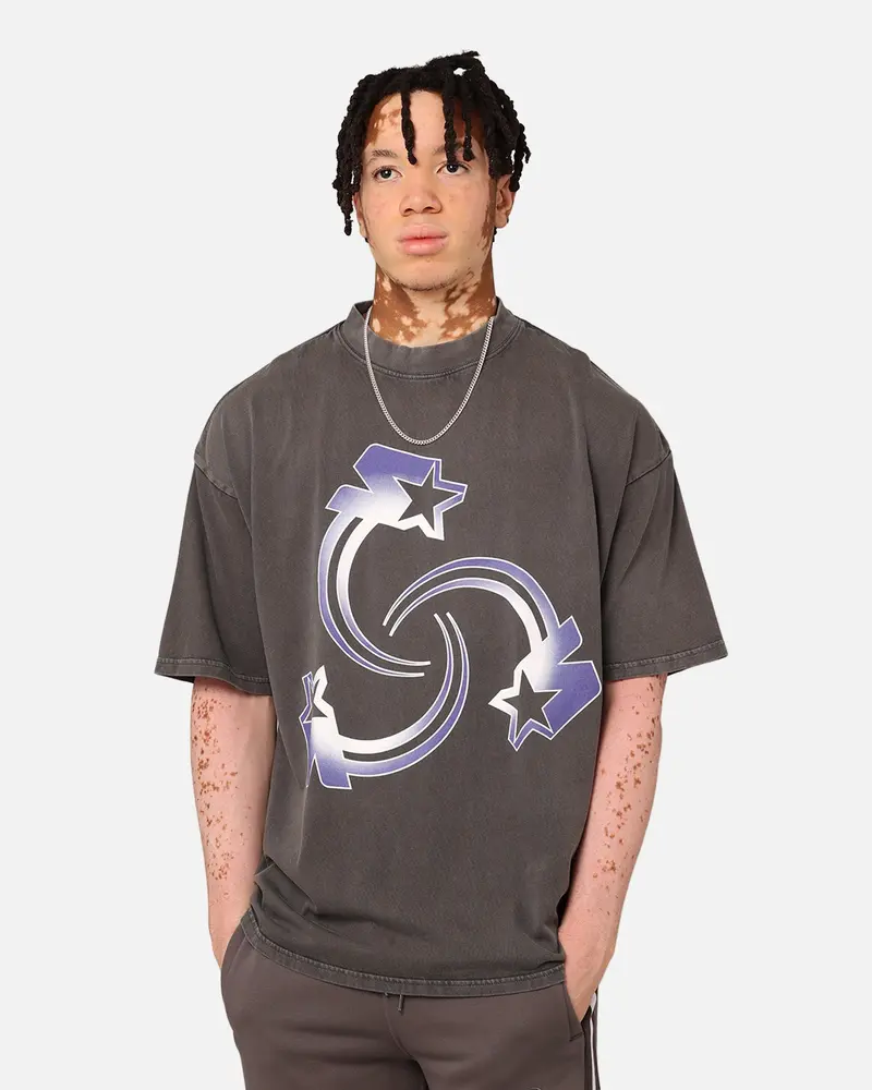 Starter Tri Star T-Shirt Washed Charcoal 1