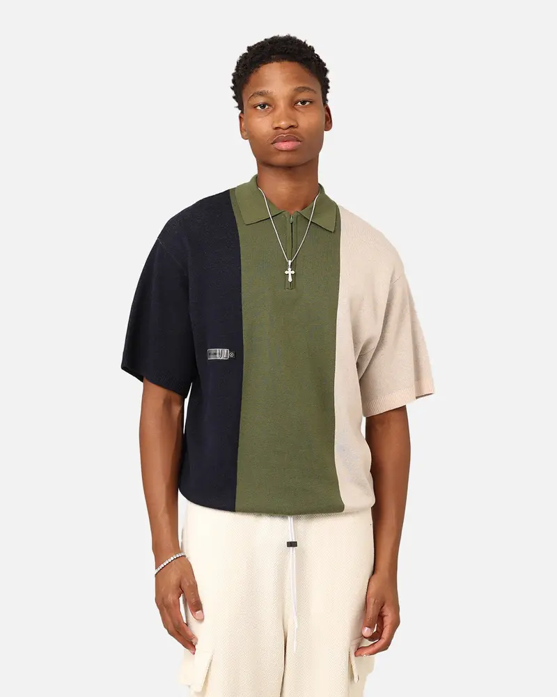 Students Golf Canterbury Sweater Polo Shirt Sand 1