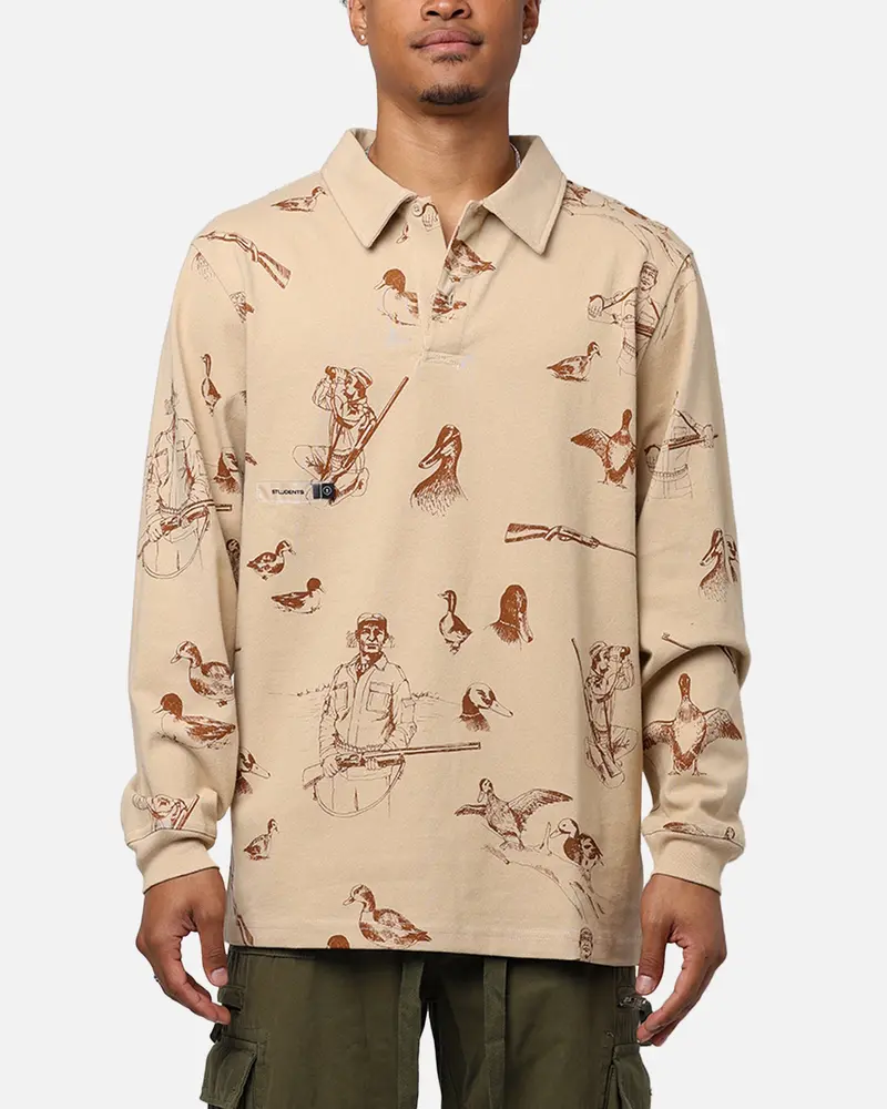 Students Golf Lauderdale Polo Shirt Sand 1