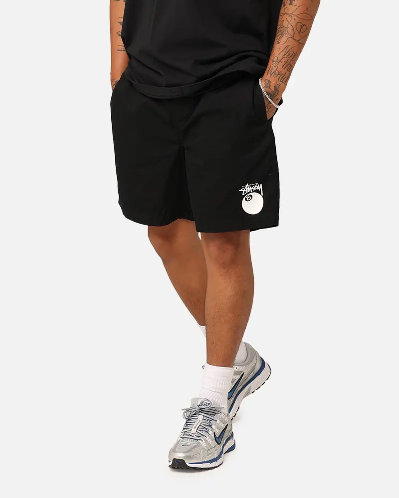 Stussy 8 Ball Beach Shorts Black 1