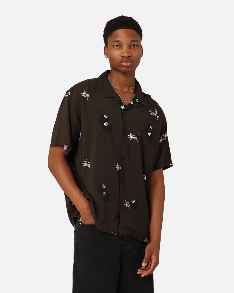 Stussy 8 Ball Resort T-Shirt Black 1