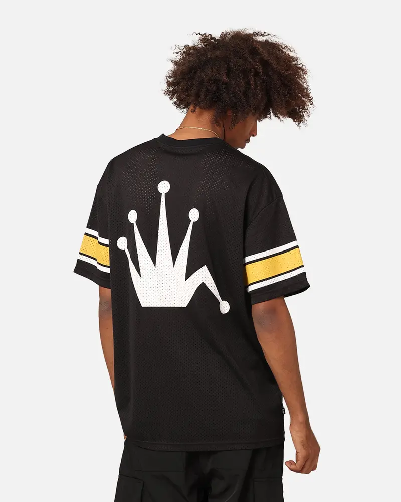 Stussy American Football Mesh T-Shirt Black 1