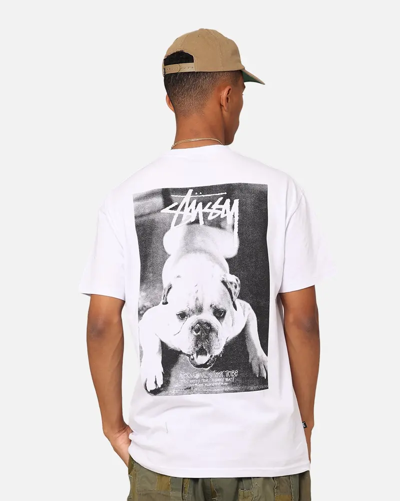 Stussy Bulldog T-Shirt White 1