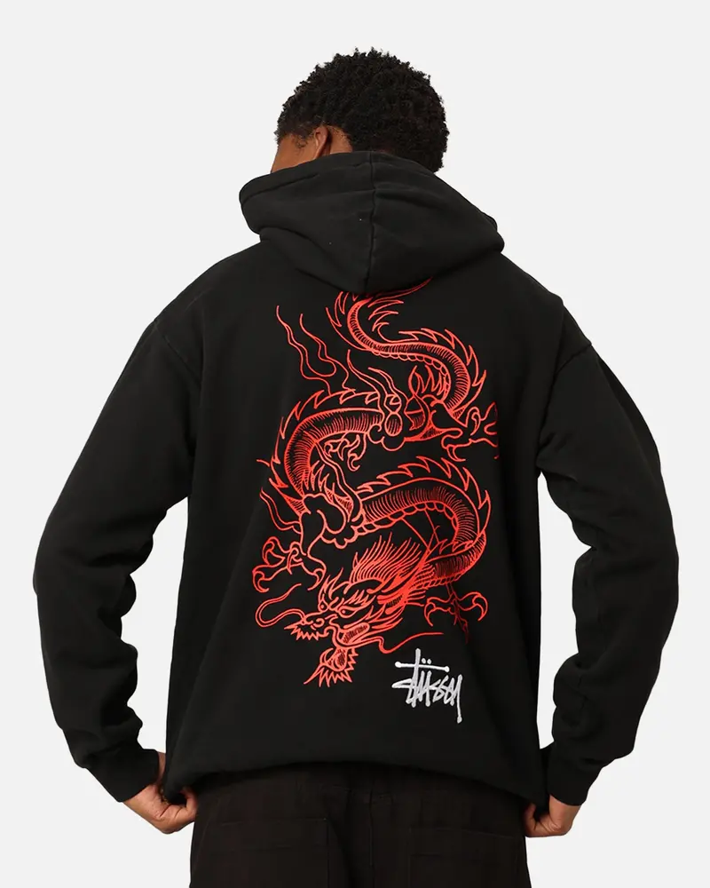 Stüssy Dragon Hoodie Pigment Black 1