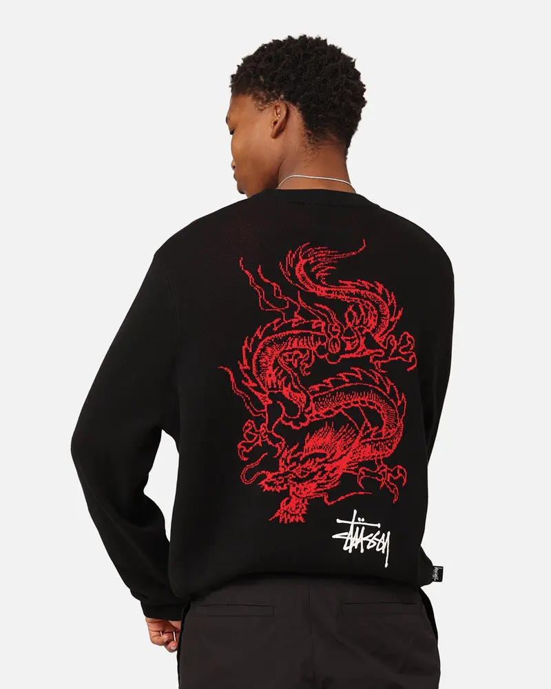 Stüssy Dragon Sweater Black 1