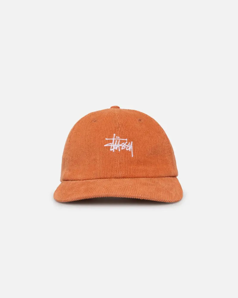 Stussy Graffiti Corduroy Low Pro Cap Terracotta 1