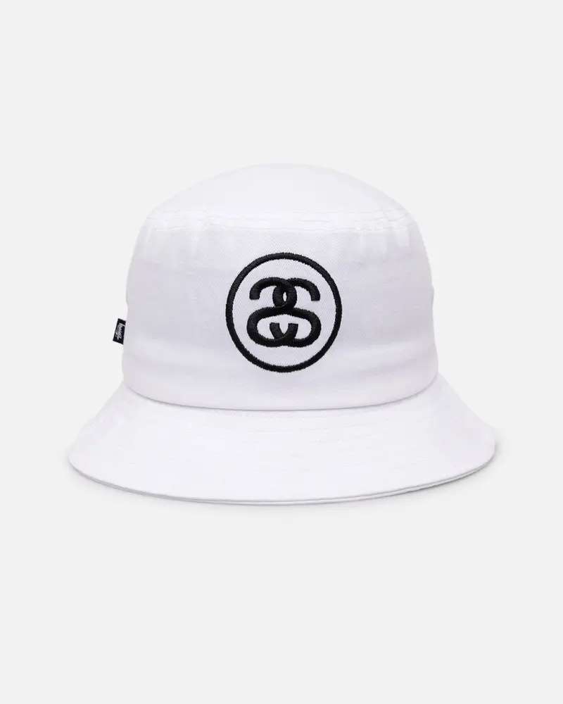 Stussy Ss Link Bucket Hat White 1