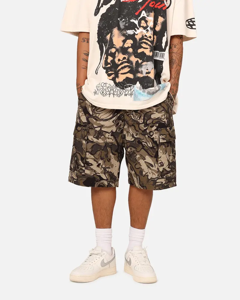 Stussy Surplus Cargo Shorts Camo Print 1