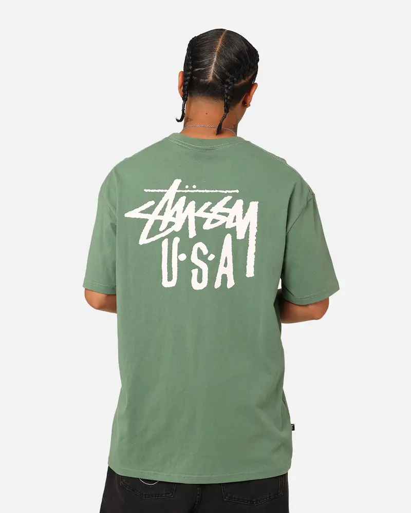 Stussy Usa Lcb T-Shirt Green 1