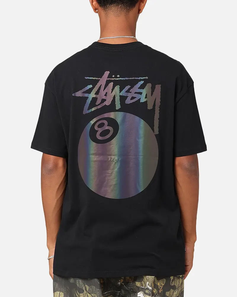 Stussy Uv 8 Ball Ss T-Shirt Black 1