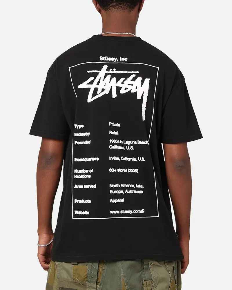 Stussy Wiki T-Shirt Pigment Black 1