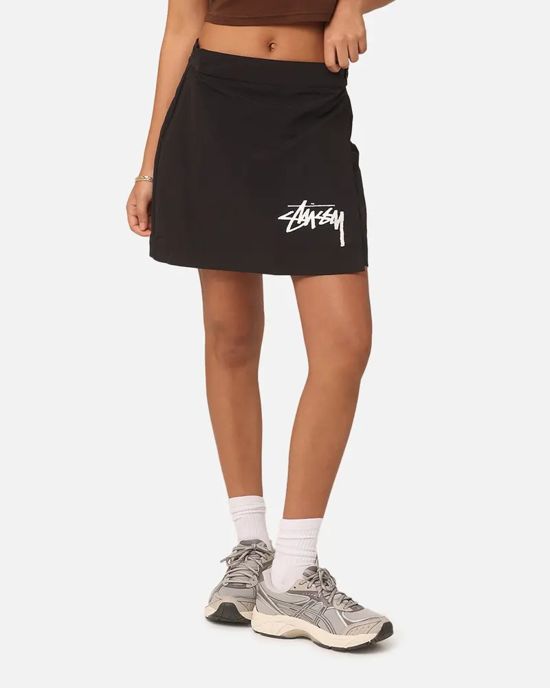 Stussy Women's Graffiti Wrap Skirt Black 1