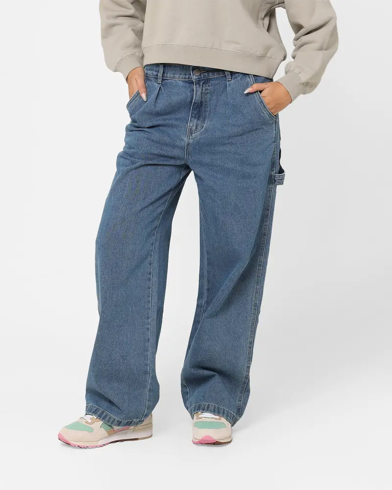 Stussy Women's Nevada Denim Pants Indigo Denim 1