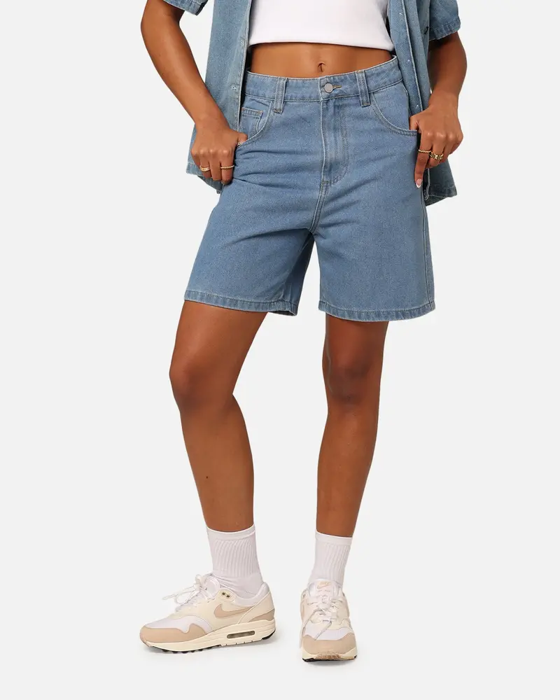 Stussy Women's Shorts Mid Blue 1
